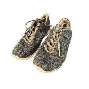 SpeedKnit Womens Athletic Tennis Shoes Sneakers Black Army Green F00296617 Sz 8